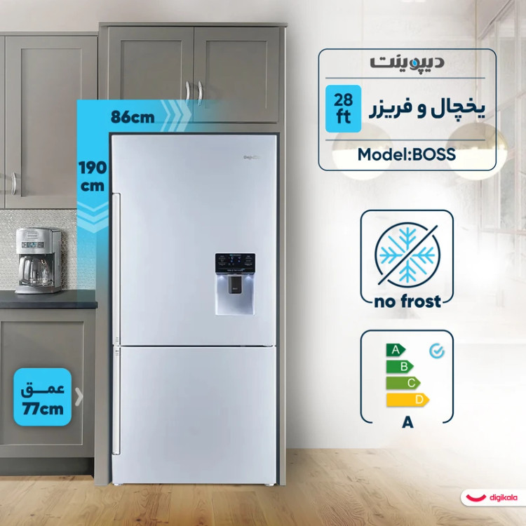 یخچال فریزر 30 فوت دیپوینت مدل BOSS PRO S و BOSS PRO W