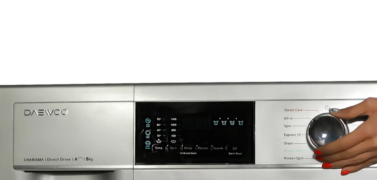ماشین لباسشویی دوو مدل LM-840S ظرفیت ۸ کیلوگرم
