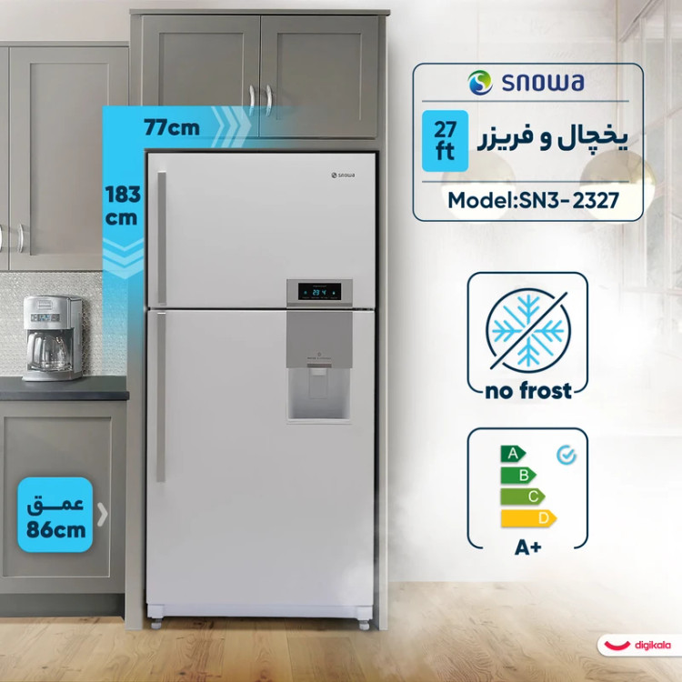 یخچال و فریزر 27 فوت اسنوا مدل SN3-2327-SW