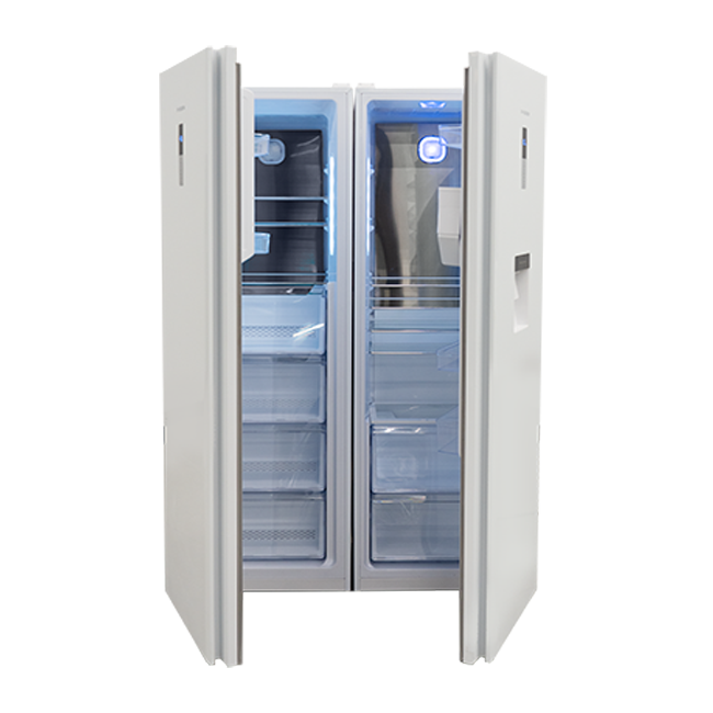 یخچال و فریزر دوقلو ایکس ویژن مدل KTR630/KTF630 رنگ سفید و استیل