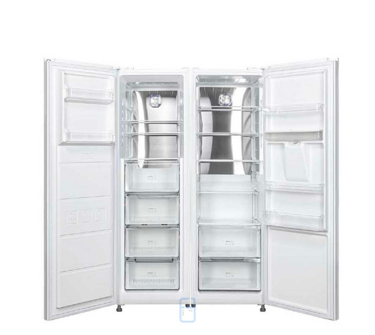 یخچال و فریزر دوقلو ایکس ویژن مدل KTR630/KTF630 رنگ سفید و استیل
