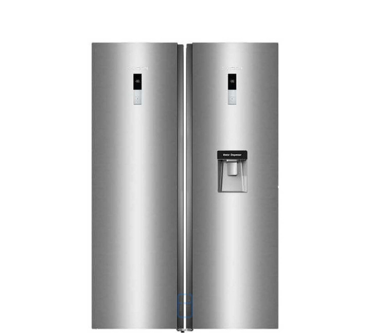 یخچال و فریزر دوقلو ایکس ویژن مدل KTR630/KTF630 رنگ سفید و استیل