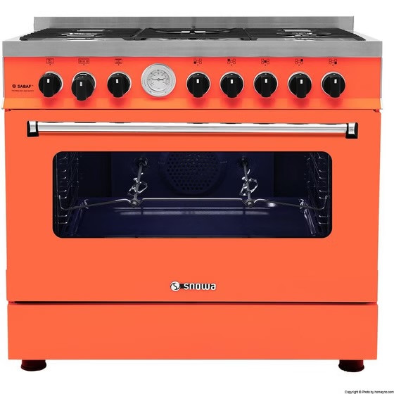 اجاق گاز مبله اسنوا سری والنتینو مدل SBG-6120-06 رنگ نارنجی