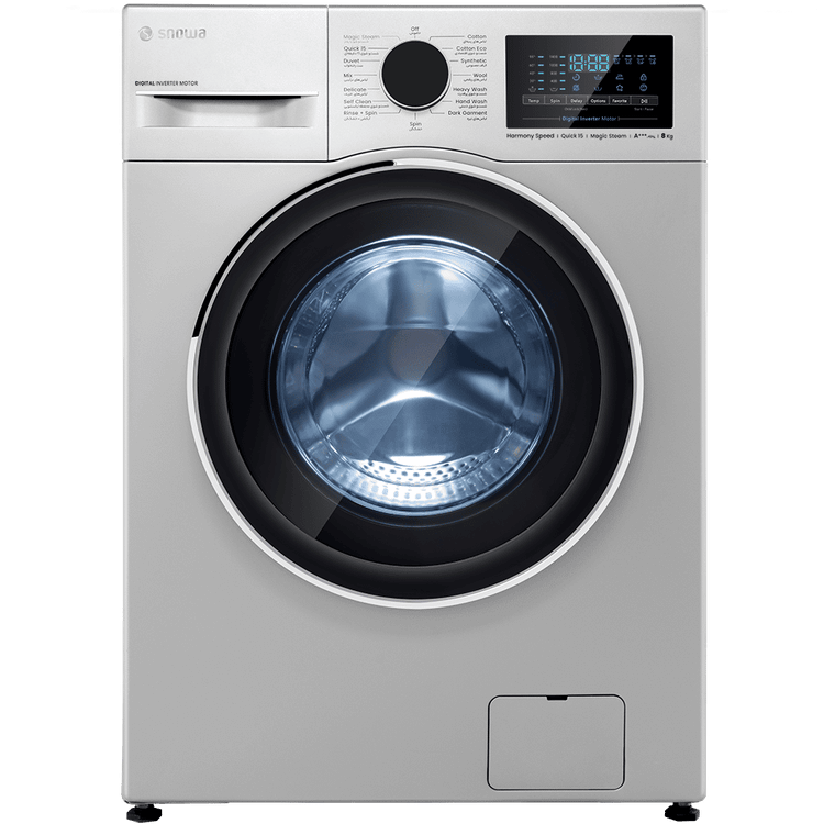 ماشین لباسشویی 8 کیلوگرم اتوماتیک اسنوا مدل SWM-A81S