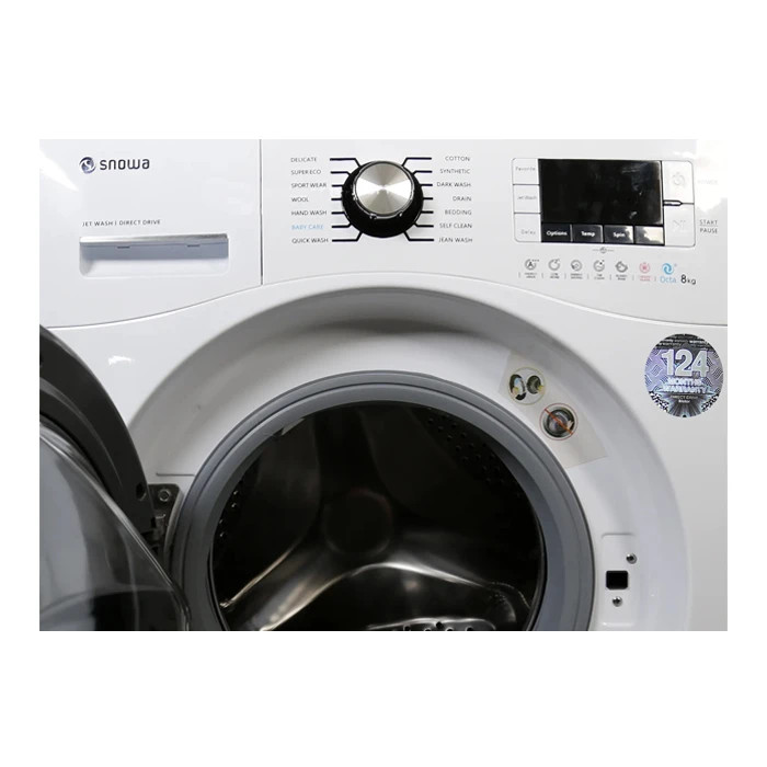 ماشین لباسشویی اسنوا مدل SWM-84W40 ظرفیت 8 کیلوگرم