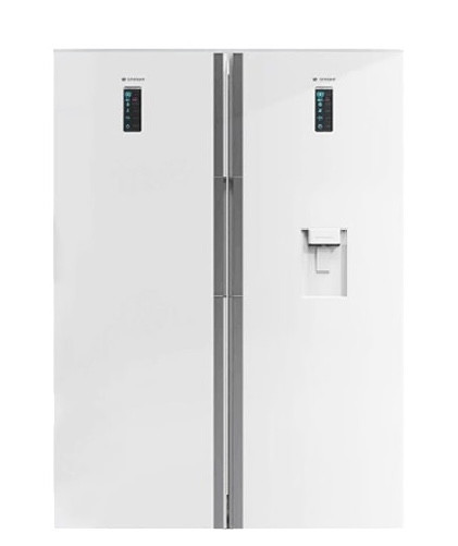 یخچال و فریزر 36 فوت دوقلو اسنوا مدل SN6-SN5 1219GW سفید متالیک