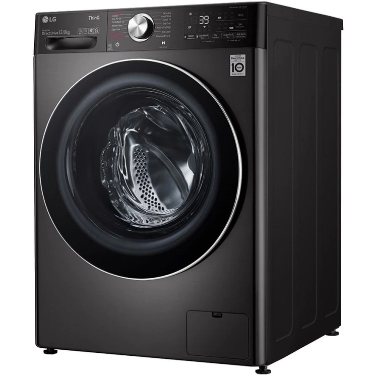 ماشین لباسشویی 12 کیلویی و خشک کن 8 کیلویی ال جی مدل WDV1260BRP رنگ مشکی