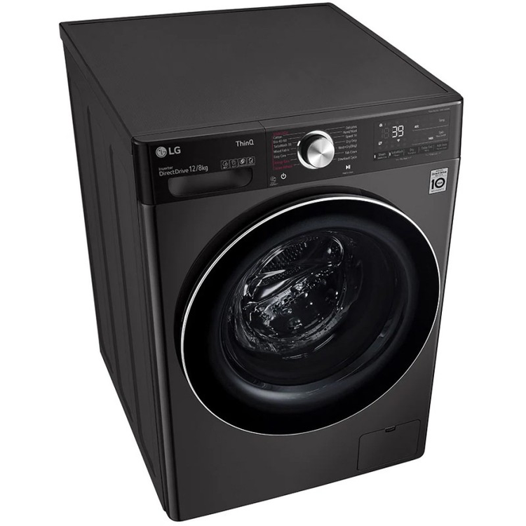 ماشین لباسشویی 12 کیلویی و خشک کن 8 کیلویی ال جی مدل WDV1260BRP رنگ مشکی