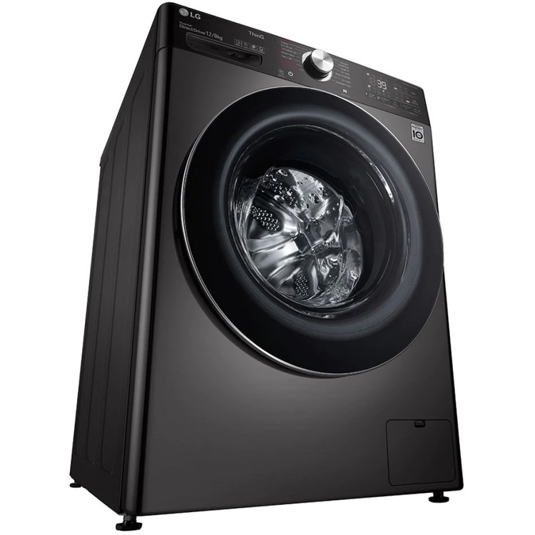ماشین لباسشویی 12 کیلویی و خشک کن 8 کیلویی ال جی مدل WDV1260BRP رنگ مشکی