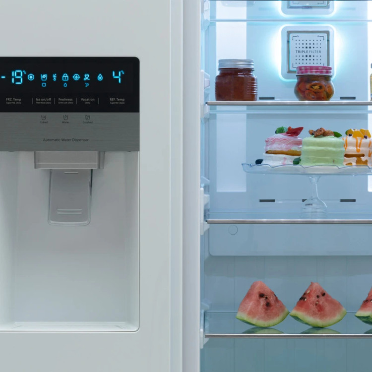یخچال و فریزر ساید بای ساید 32 فوت اسنوا مدل SN8-2032GW