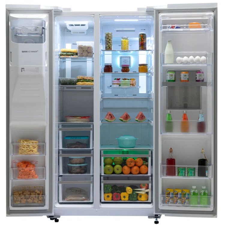 یخچال و فریزر ساید بای ساید 32 فوت اسنوا مدل SN8-2032SS