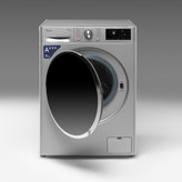 درب بزرگ و شفاف ماشین لباسشویی جیپلاس مدل GWM-M880