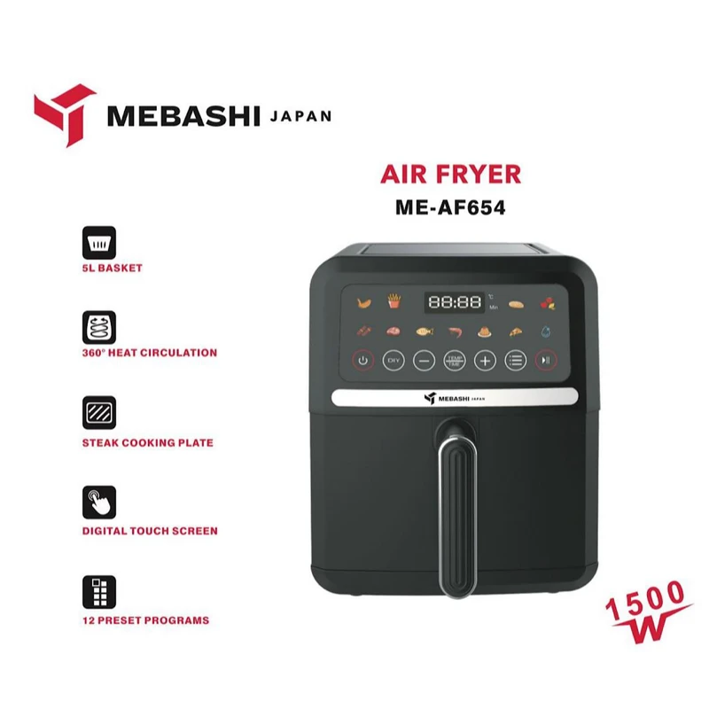 سرخکن بدون روغن مباشی ظرفیت 5 لیتری مدل ME-AF654