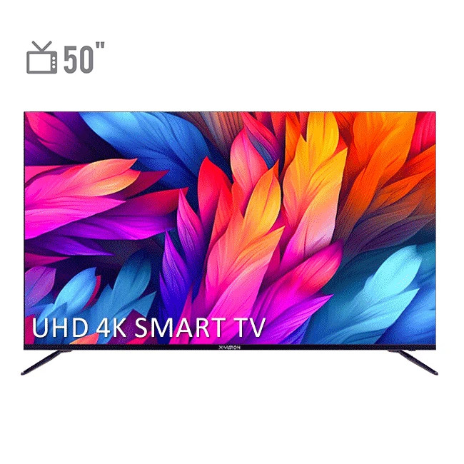 تلویزیون ایکس ویژن XCU765 سایز ۵۰ اینچ Ultra HD 4K LED