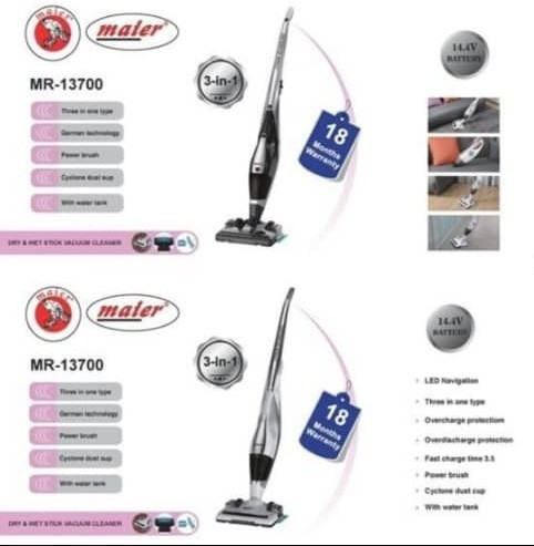 جارو شارژی آب و خاک مایر مدل MR-13700