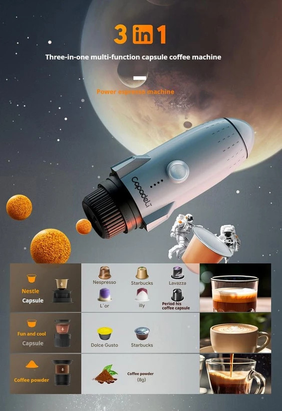 قهوه ساز شارژی کاپادلی مدل ME2409