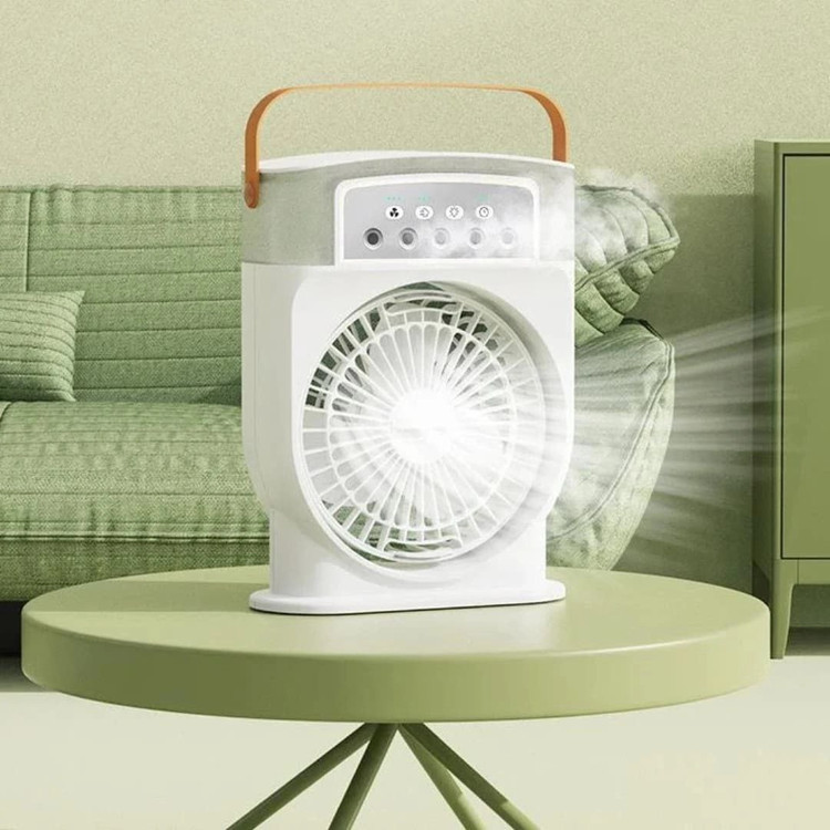 پنکه مه پاش رومیزی شارژی تک فن (Mini Portable Cooling Fan)