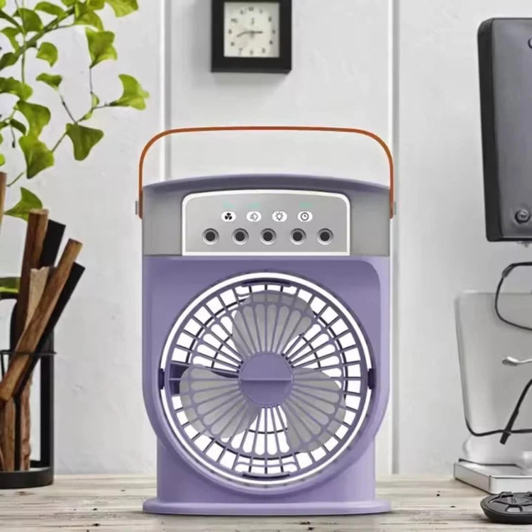 پنکه مه پاش رومیزی شارژی تک فن (Mini Portable Cooling Fan)