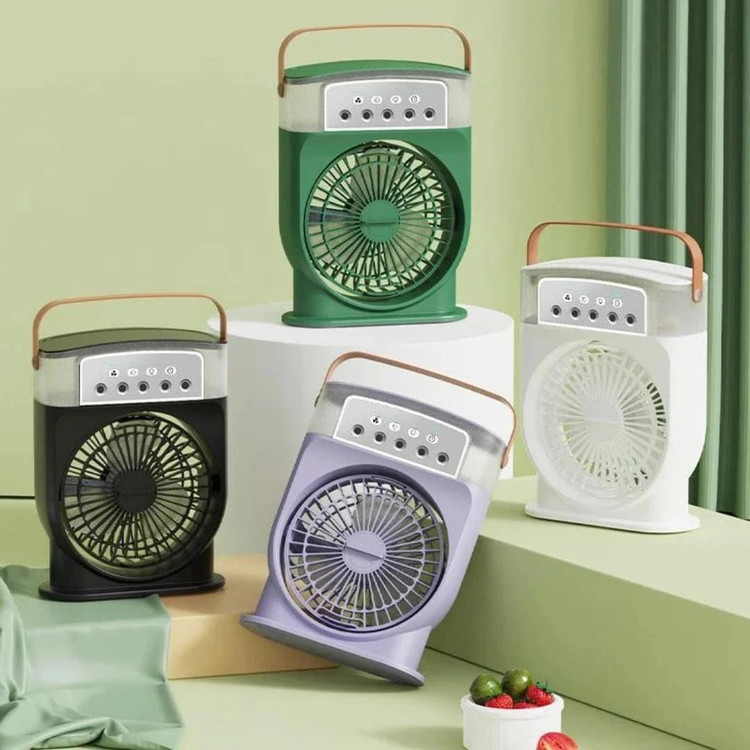 پنکه مه پاش رومیزی شارژی تک فن (Mini Portable Cooling Fan)