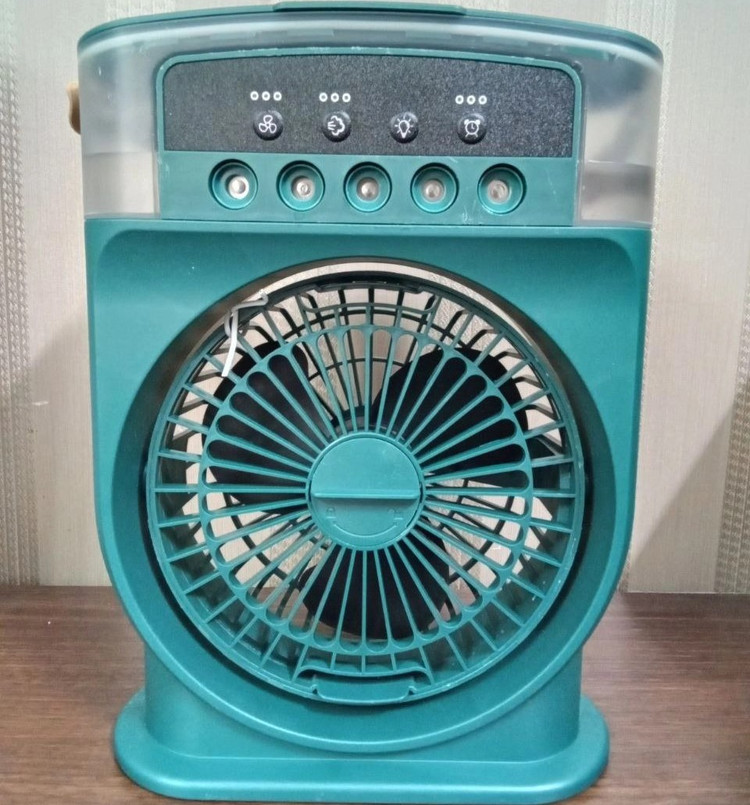 پنکه مه پاش رومیزی شارژی تک فن (Mini Portable Cooling Fan)