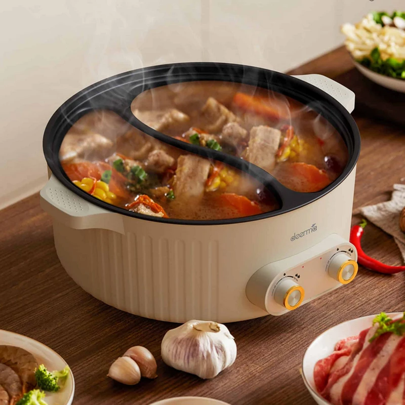 قابلمه برقی شیائومی مدل Deerma Multifunctional Electric Pot 6L DEM-DG50W