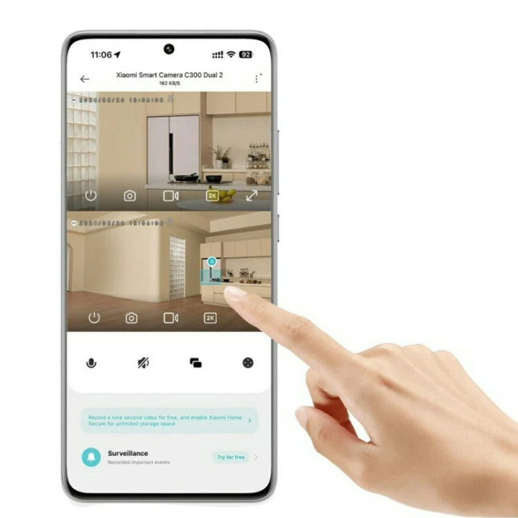 دوربین مداربسته تحت شبکه شیائومی مدل C300 Dual MJSXJ22CM