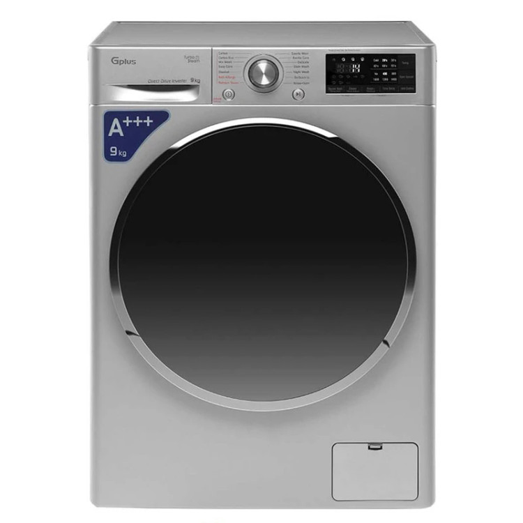 ماشین لباسشویی جی پلاس مدل GWM-R99S و GWM-R99W ظرفیت ۹ کیلوگرم درب از جلو