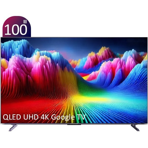 تلویزیون QLED UHD 4K Google TV هوشمند ایکس ویژن سری X مدل 100X25 سایز 100 اینچ