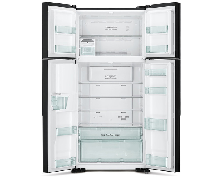 یخچال و فریزر 4 درب هیتاچی 30 فوت مدل RWG760-GBK