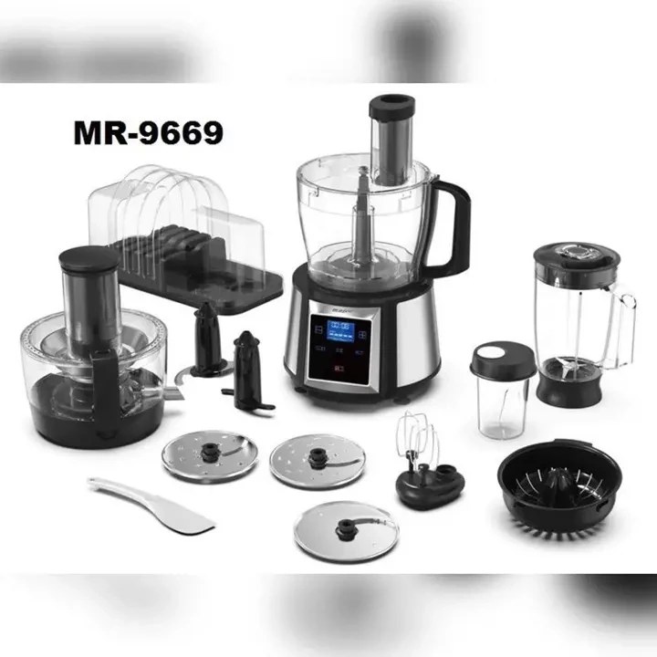 غذاساز مایر مدل MR9669 ظرفیت ۱.۵ لیتر با بدنه استیل ضد زنگ