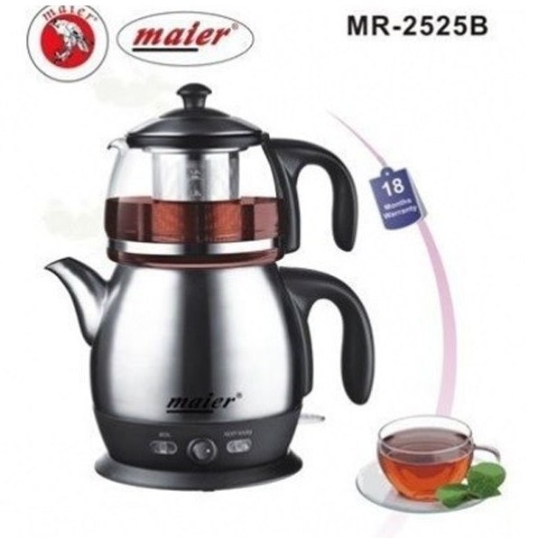 چای ساز مایر مدل MR2525 ظرفیت کتری ۳ لیتر استیل