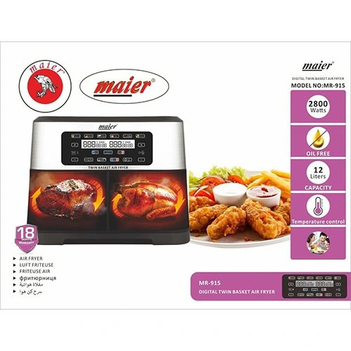 سرخ کن مایر MR-915 ظرفیت ۱۲ لیتر بدون روغن