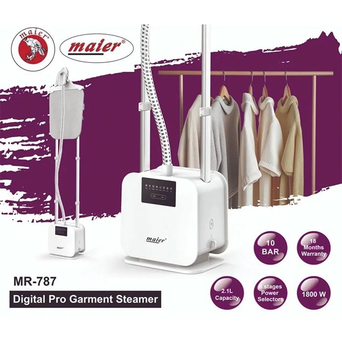 اتو بخار ایستاده مایر مدل MR787 ظرفیت ۲.۱ لیتر