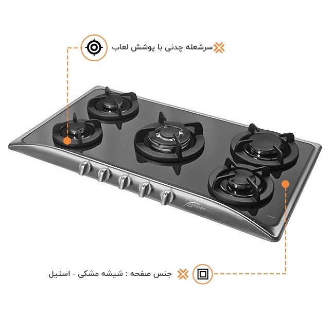 اجاق گاز صفحه ای اخوان مدل G14-NEW-HE