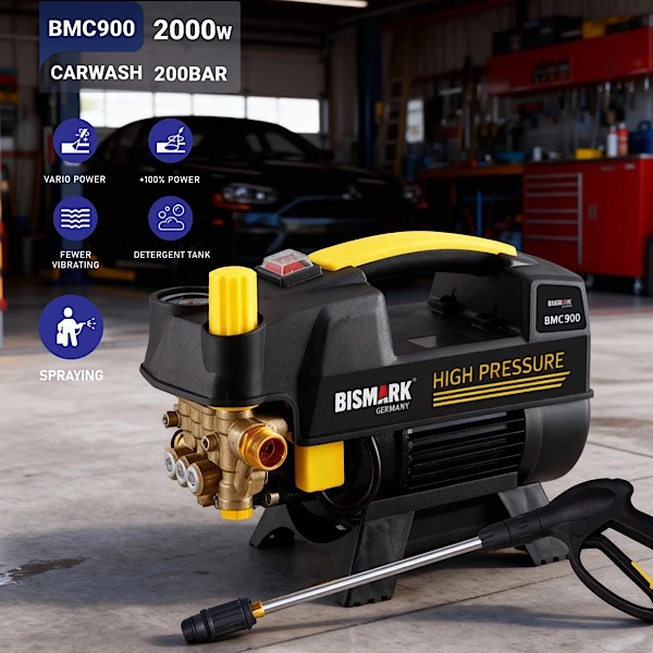 کارواش برقی 200 بار 2000 وات بیسمارک مدل BMC900