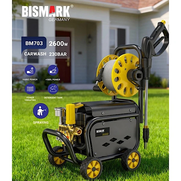 کارواش برقی 230 بار 2600 وات بیسمارک مدل BM703