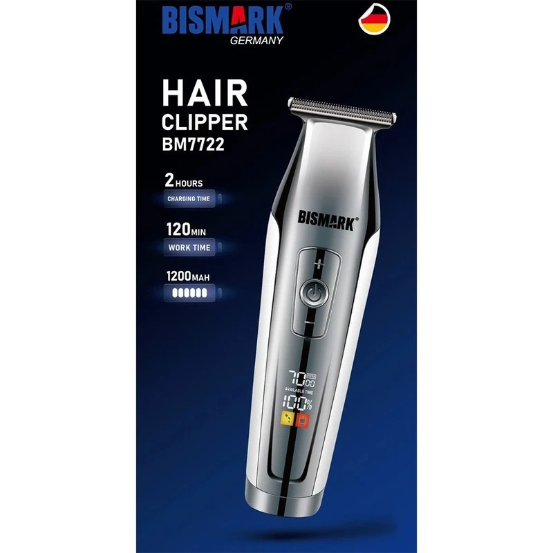 ماشین اصلاح موی سر و صورت شارژی بیسمارک مدل BM7722