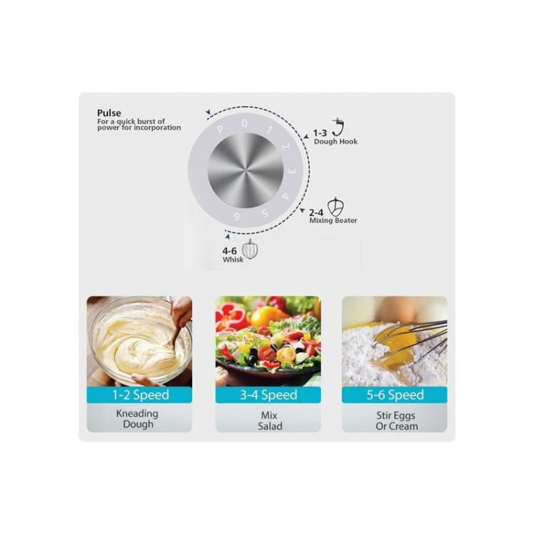 همزن کاسهدار 7 لیتری بیسمارک مدل BM2702