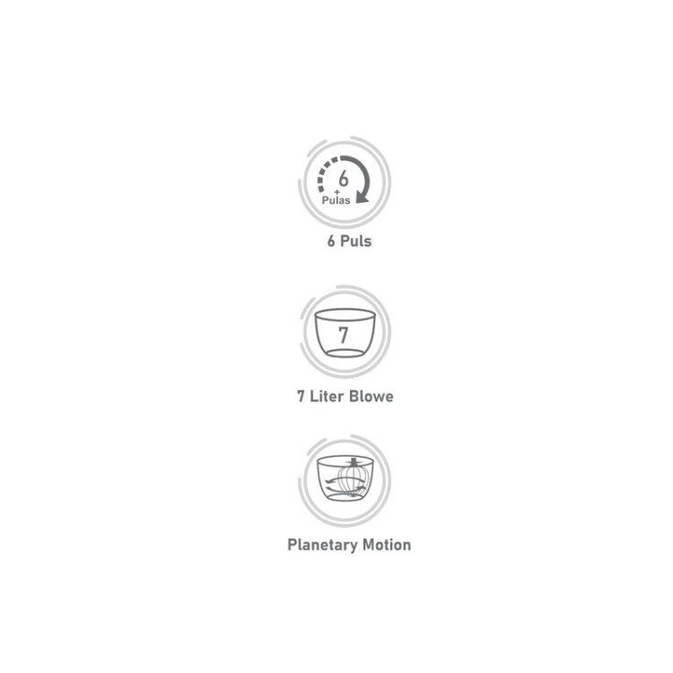 همزن کاسهدار 7 لیتری بیسمارک مدل BM2702