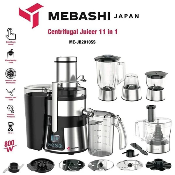 آبمیوهگیری چند کاره مباشی مدل ME-JB2010SS