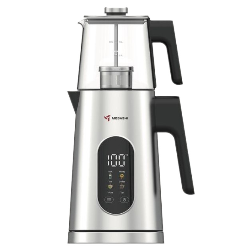 چای ساز مباشی مدل ME-TM303 ظرفیت کتری ۱.۷ لیتر با کتری استیل ضد زنگ