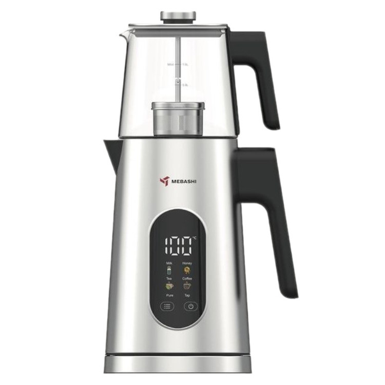 چای ساز مباشی مدل ME-TM303 ظرفیت کتری ۱.۷ لیتر با کتری استیل ضد زنگ