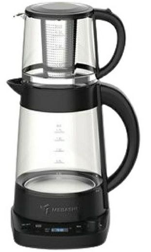 چای ساز مباشی مدل ME-TM308 ظرفیت کتری ۱.۷ لیتر با کتری شیشه‌ای
