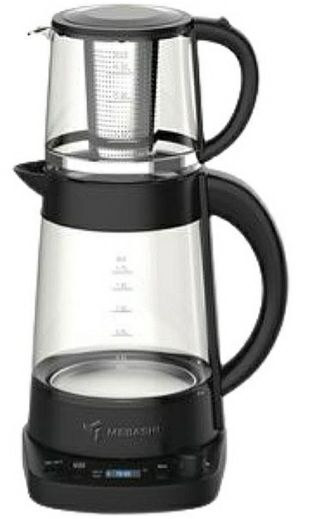 چای ساز مباشی مدل ME-TM308 ظرفیت کتری ۱.۷ لیتر با کتری شیشهای