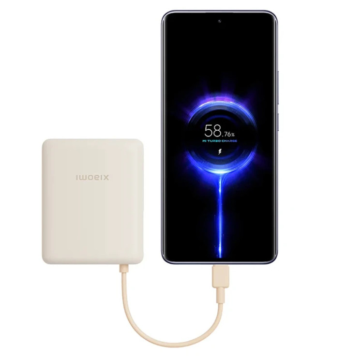 پاوربانک 33 وات شیائومی مدل PB1033MI ظرفیت 10000 میلیآمپرساعت به همراه کابل USB-C