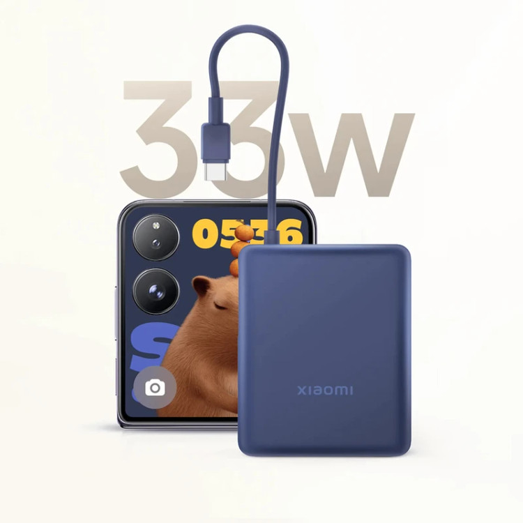 پاوربانک 33 وات شیائومی مدل PB1033MI ظرفیت 10000 میلیآمپرساعت به همراه کابل USB-C