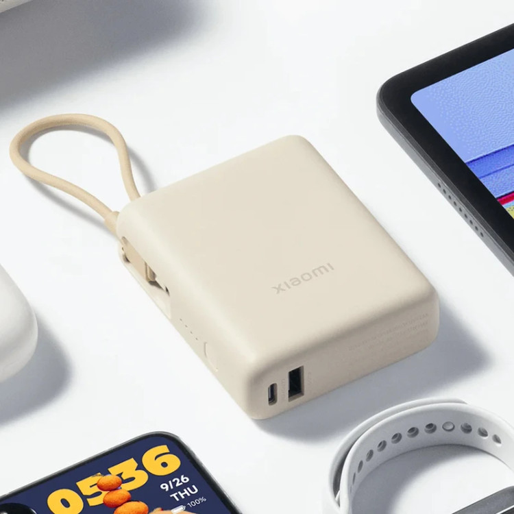 پاوربانک 33 وات شیائومی مدل PB1033MI ظرفیت 10000 میلیآمپرساعت به همراه کابل USB-C