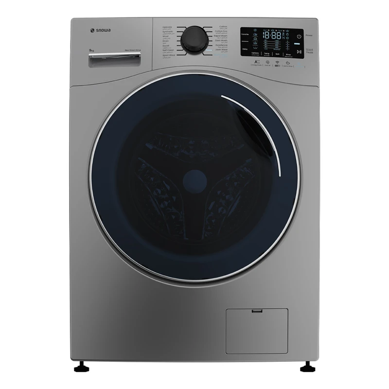 ماشین لباسشویی 9 کیلوگرم اتوماتیک اسنوا مدل  SNW-9050S و SNW-9050W